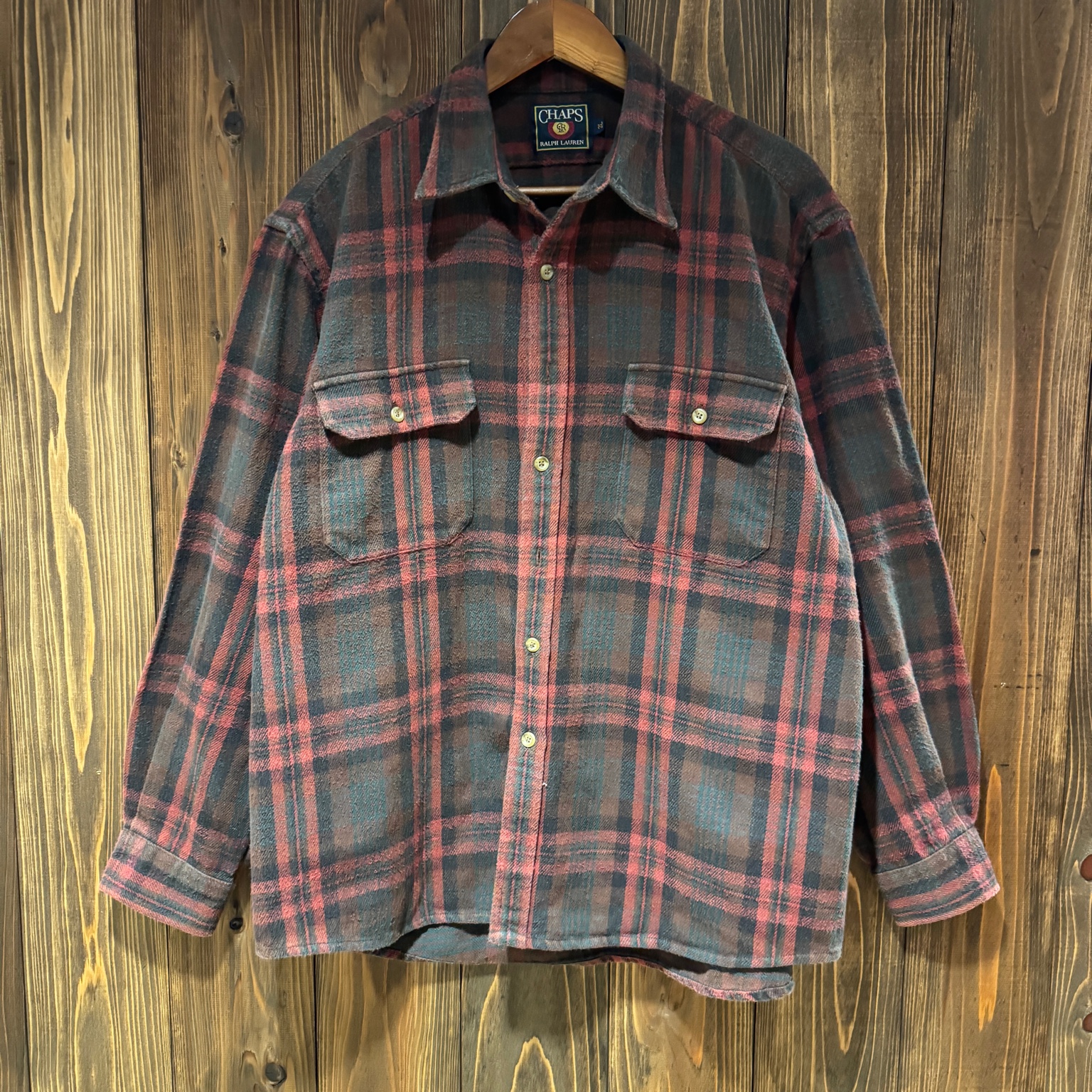 CHAPS ラルフローレン ネルシャツ フロント