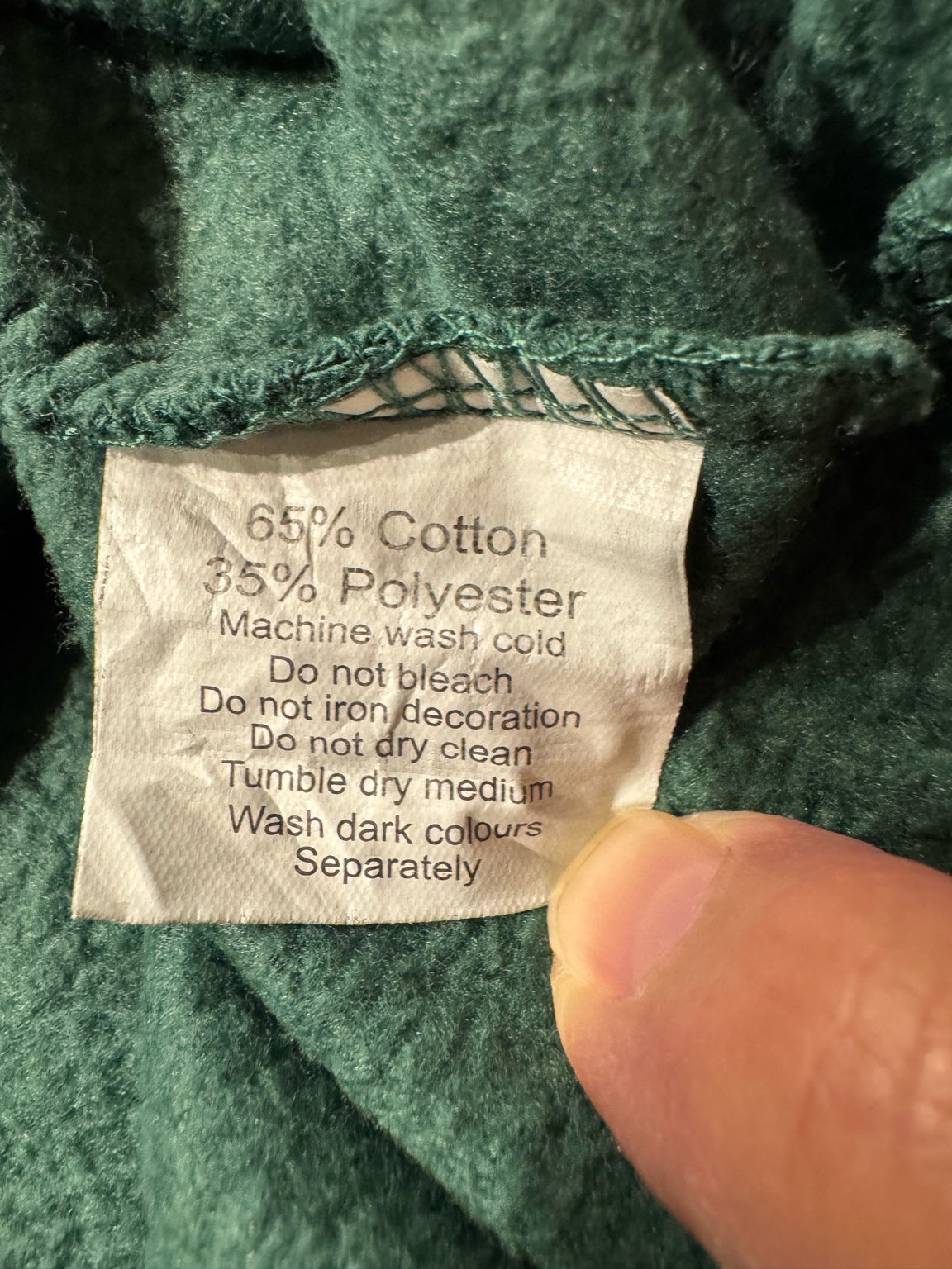 素材表示と洗濯表記タグのアップ