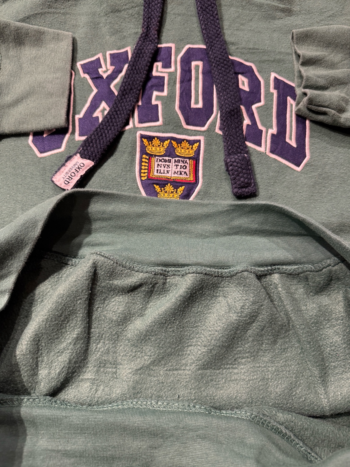 裏起毛面のアップ写真