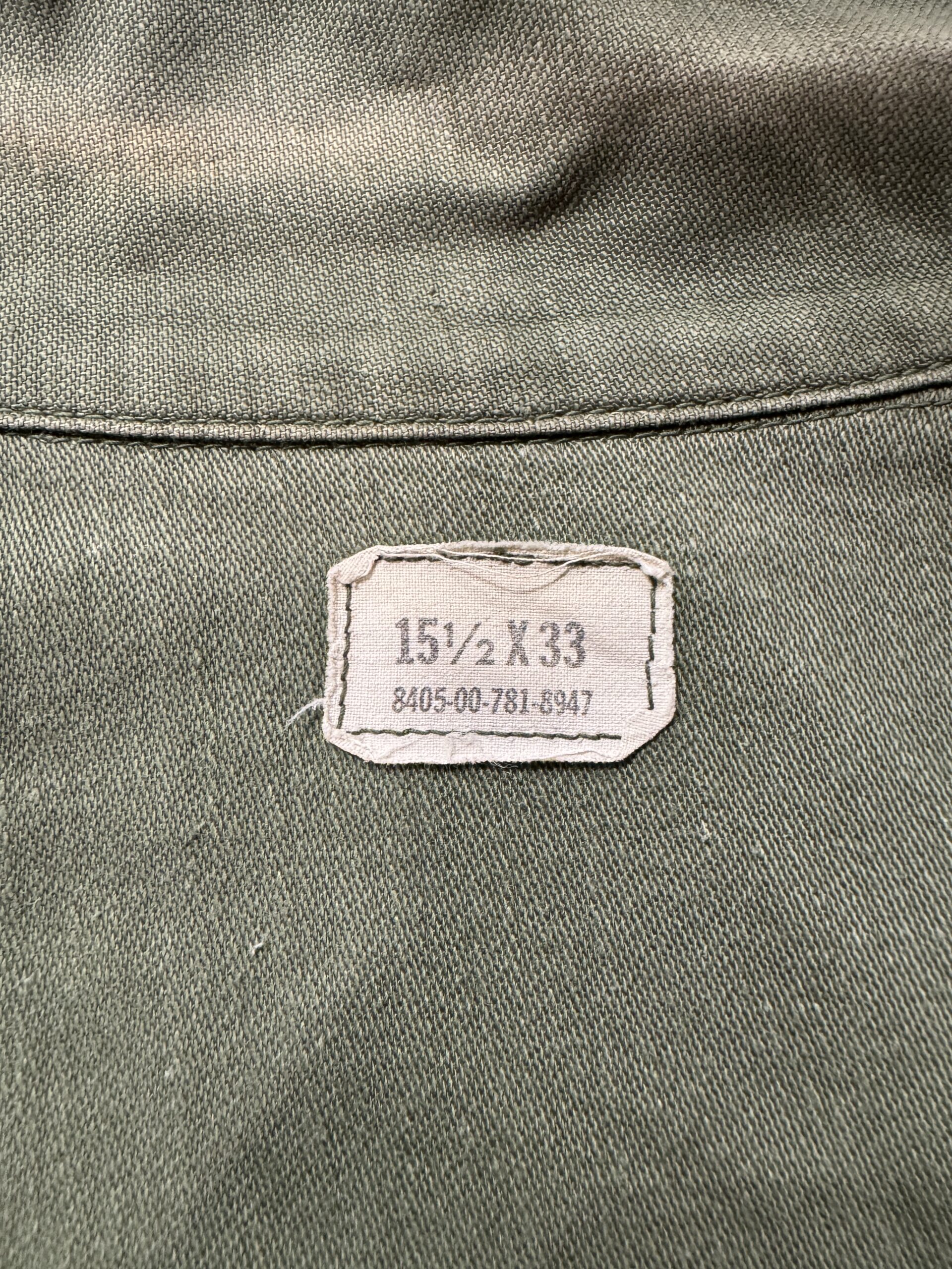 OG-107 サイズタグ 15 1/2 × 33