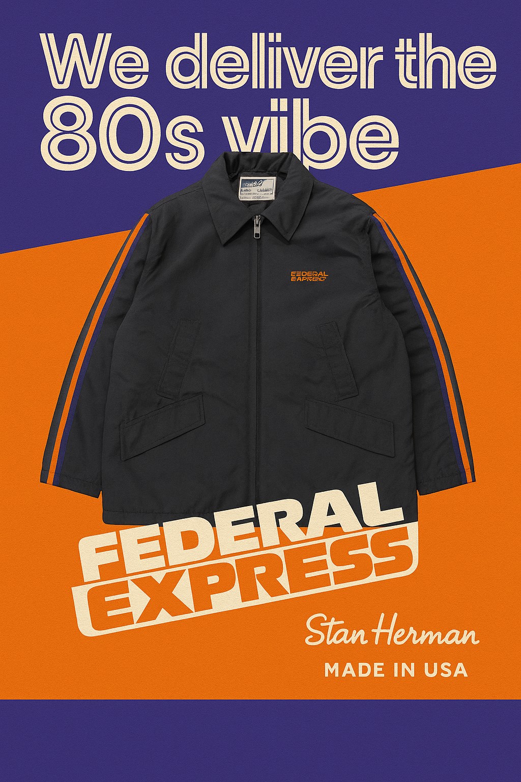 80s〜 FedEx FEDERAL EXPRESS ナイロンベスト 企業モノ Federal Express Commercial Compilation - 80s〜 FedEx FEDERAL