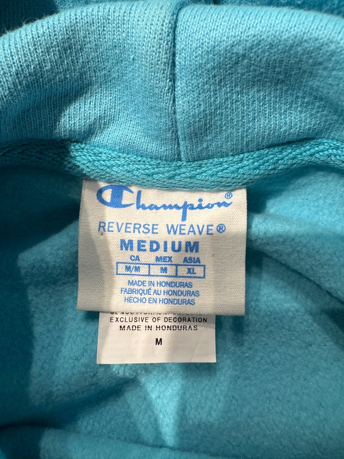 Champion リバースウィーブ タグ MEDIUM ホンジュラス製