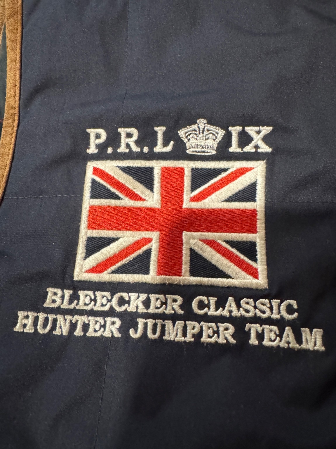 P.R.L IX ユニオンジャック刺繍 BLEECKER CLASSIC HUNTER JUMPER TEAM
