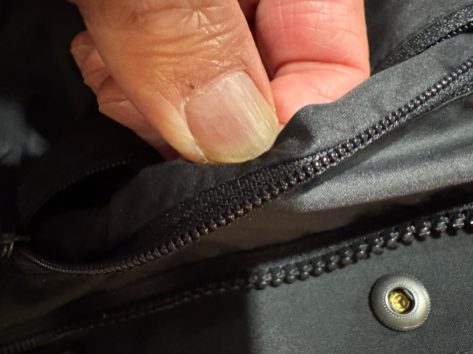 RTG ジャケット本体ポケット袋布の縫製クオリティ