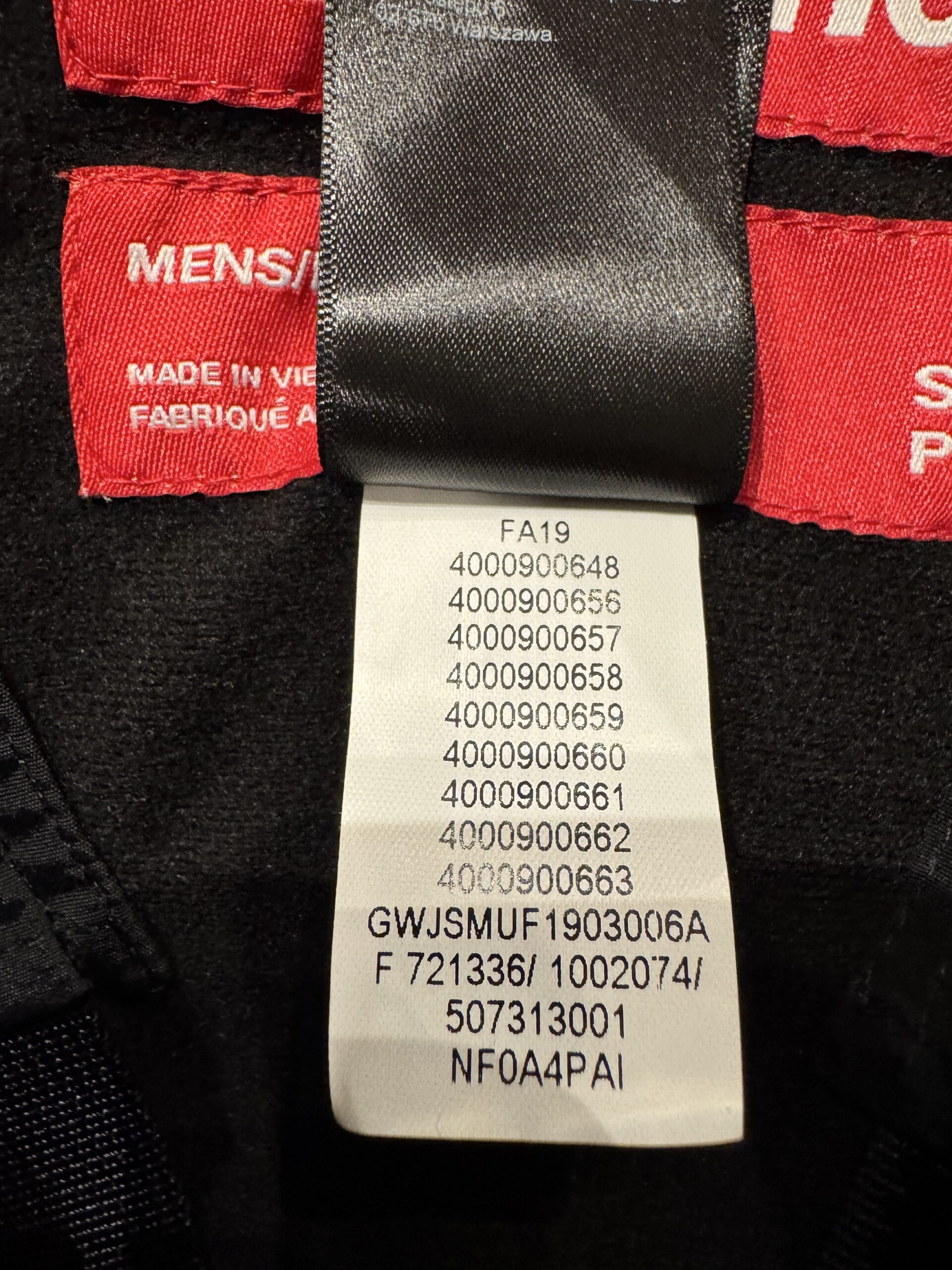 Supreme × THE NORTH FACE RTG ジャケット FA19タグ