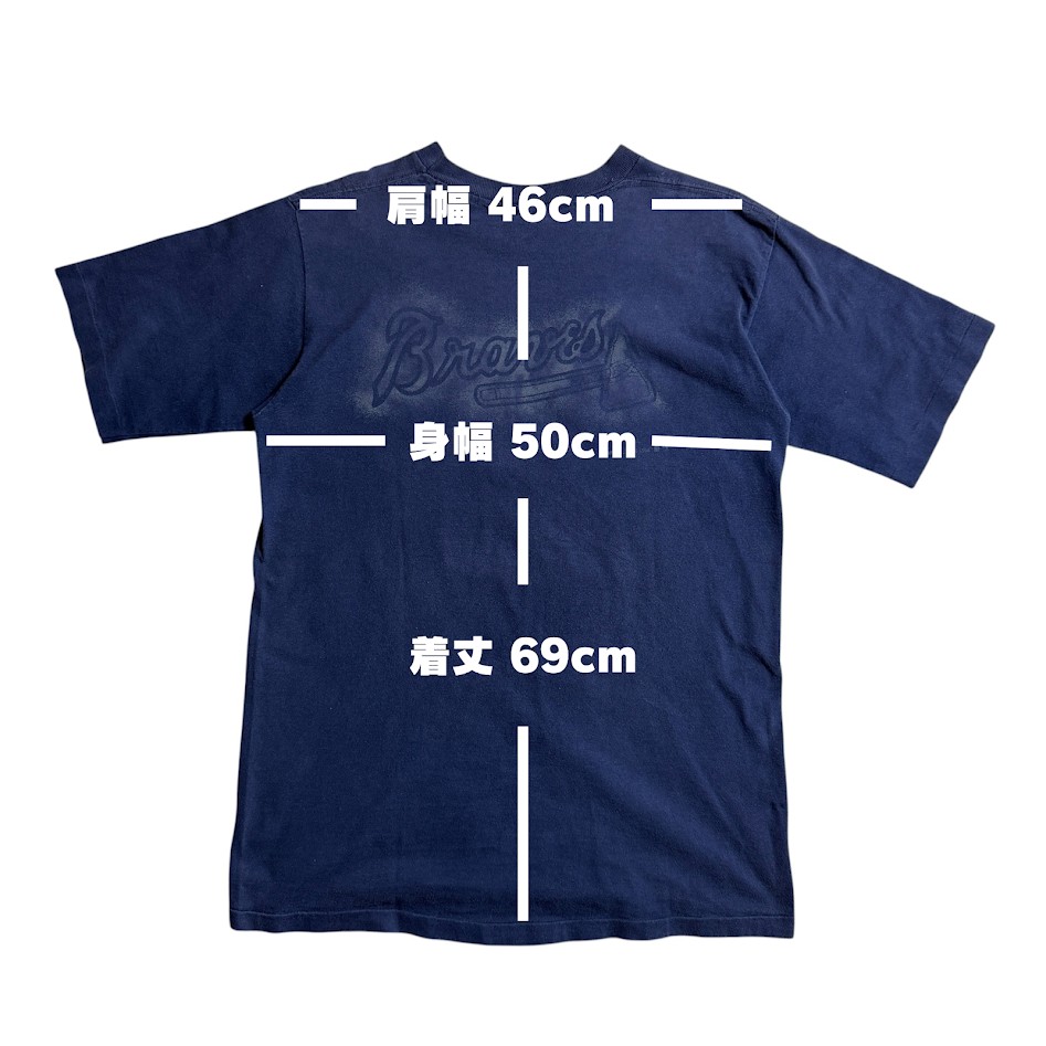 Atlanta Braves Tシャツ 実寸サイズ