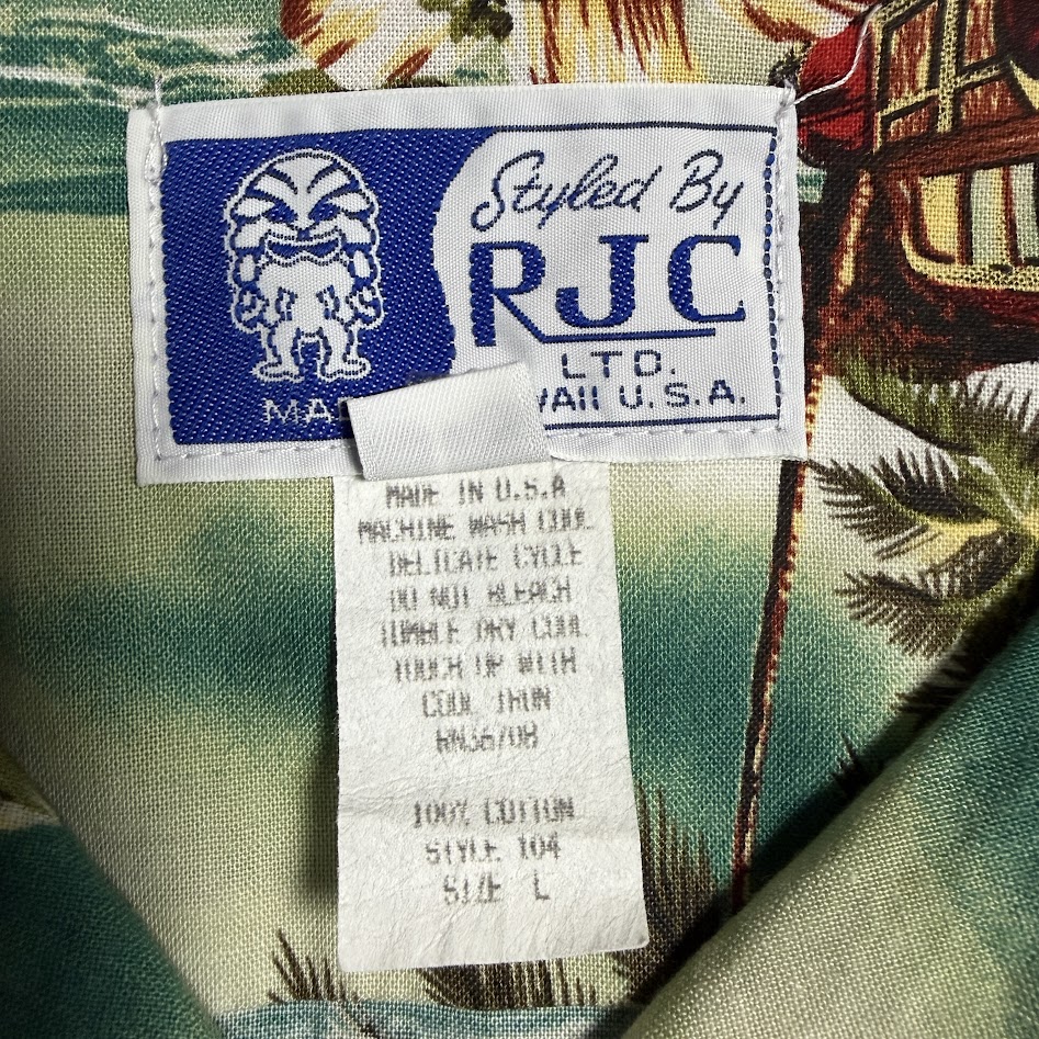 RJC アロハシャツ 品質タグ