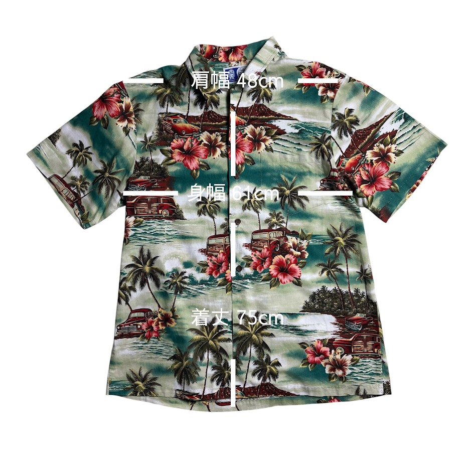 Made in Hawaii RJC アロハシャツ サイズ表記