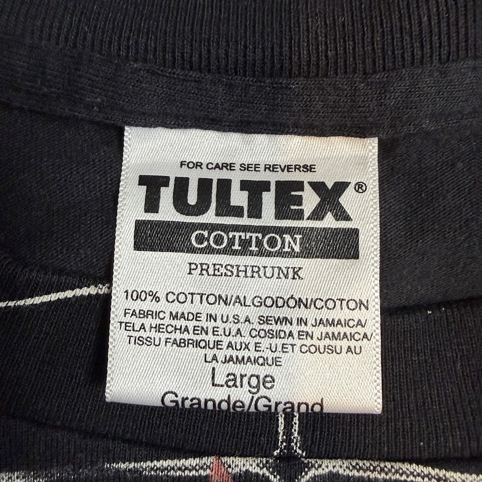 TULTEX タルテックス タグ 100%コットン Fabric Made in USA Sewn in Jamaica