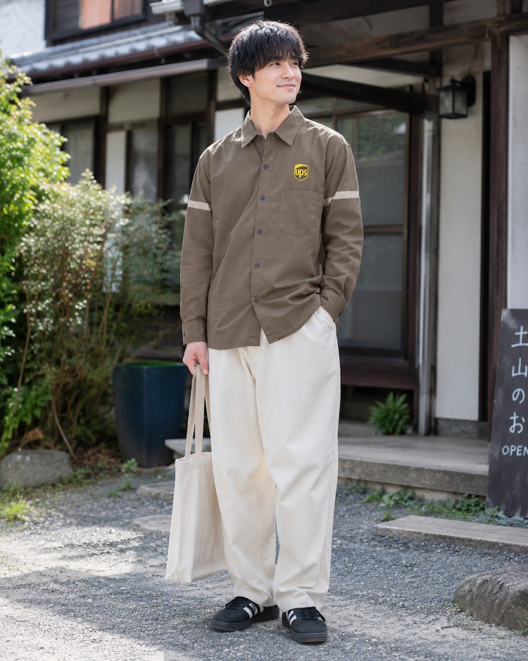UPS ワークシャツ 着用イメージ Furugi Bon