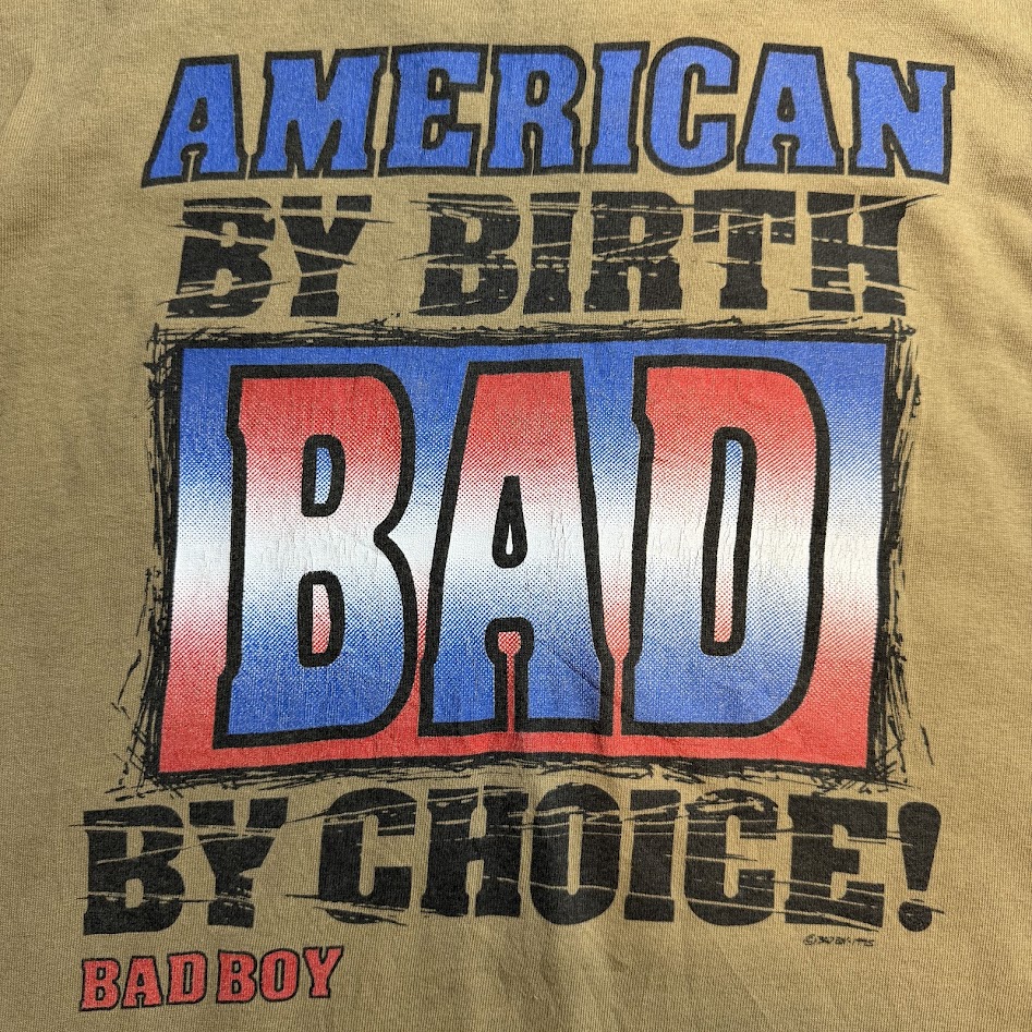 BAD BOY Tシャツ バックプリント アップ