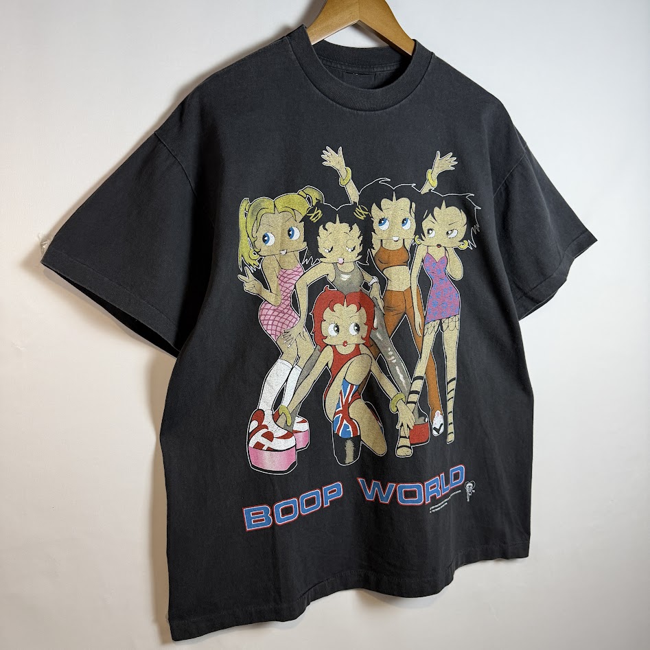 斜めから見た1998年 Betty Boop BOOP WORLD Tシャツ