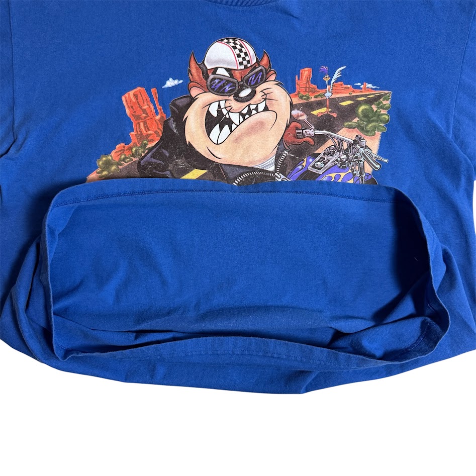 タズTシャツの裾とステッチの状態