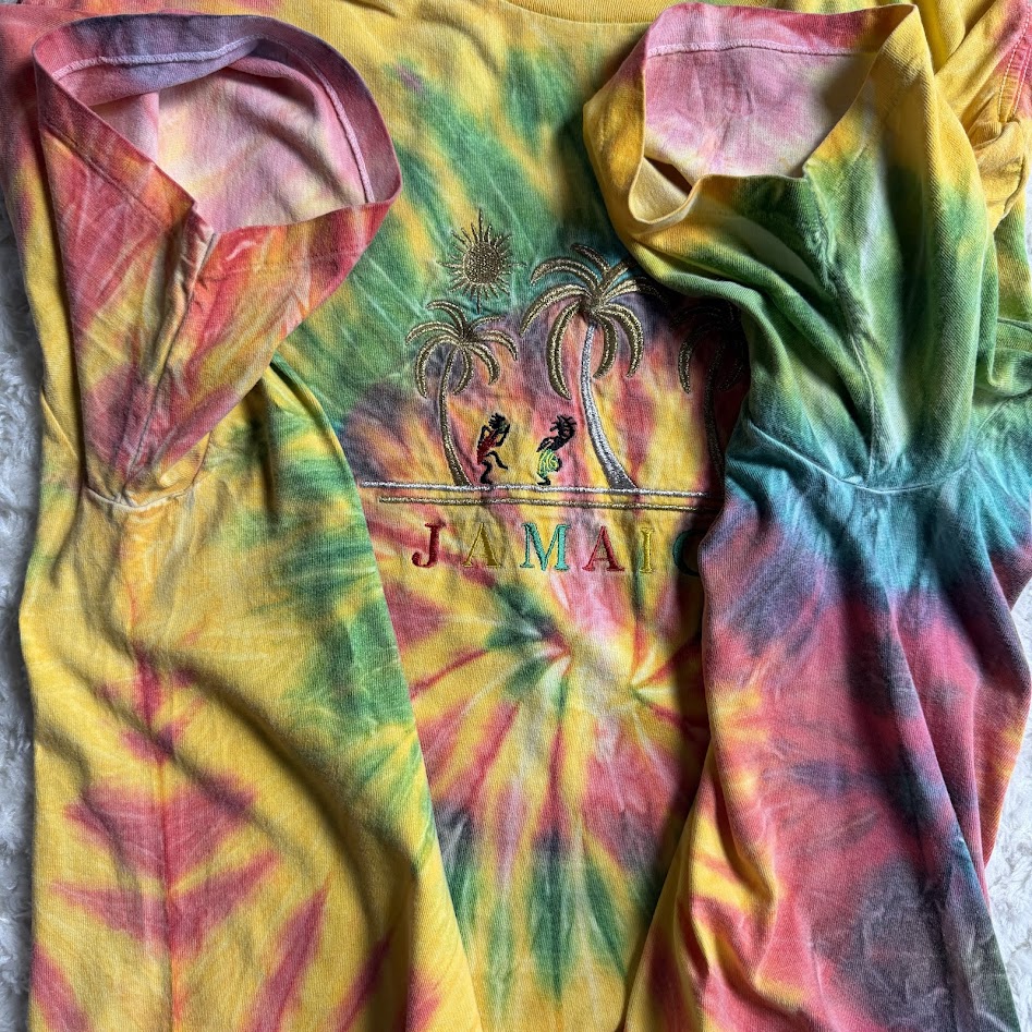 ONEITAジャマイカTシャツの脇下と袖付け部分