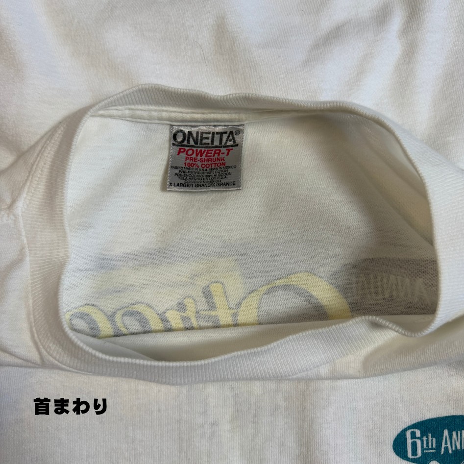 1995 Street Cars of Desire ONEITA Tシャツ 首まわり