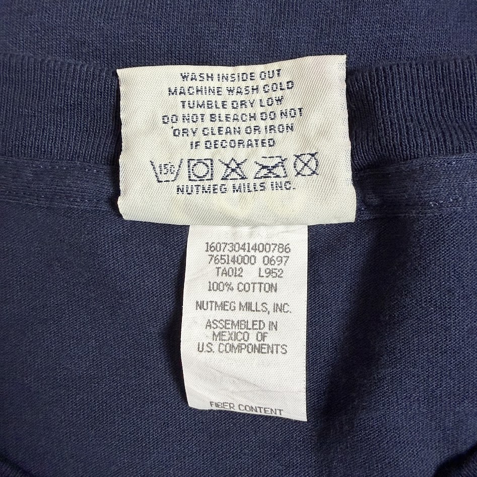 Lee SPORT NUTMEG MILLS 100% COTTON ASSEMBLED IN MEXICO U.S. COMPONENTSタグ