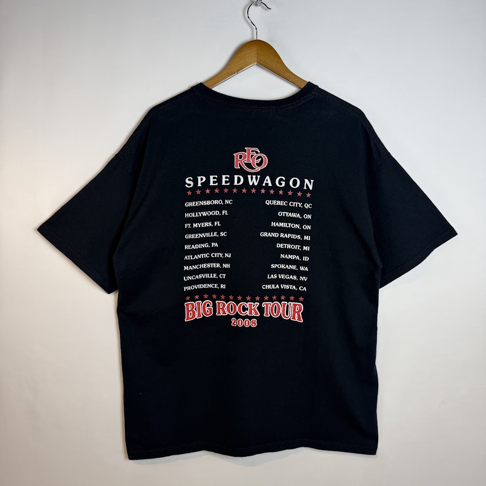 REO Speedwagon BIG ROCK TOUR 2008 Tシャツ 背面