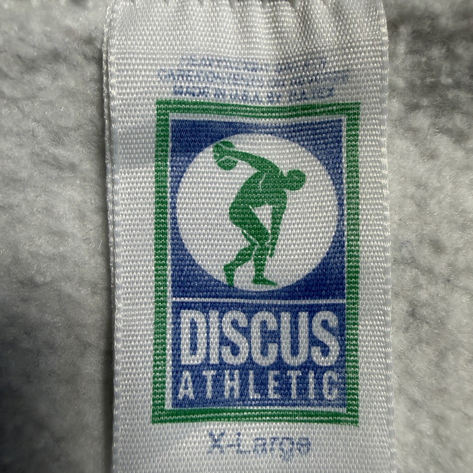 DISCUS ATHLETIC X-Large ヴィンテージタグ