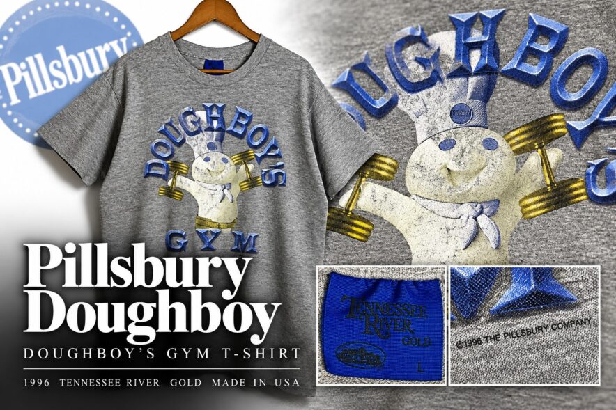 Pillsbury Doughboy Doughboy's Gym Tシャツ ©1996 USA製 BON JOURNAL