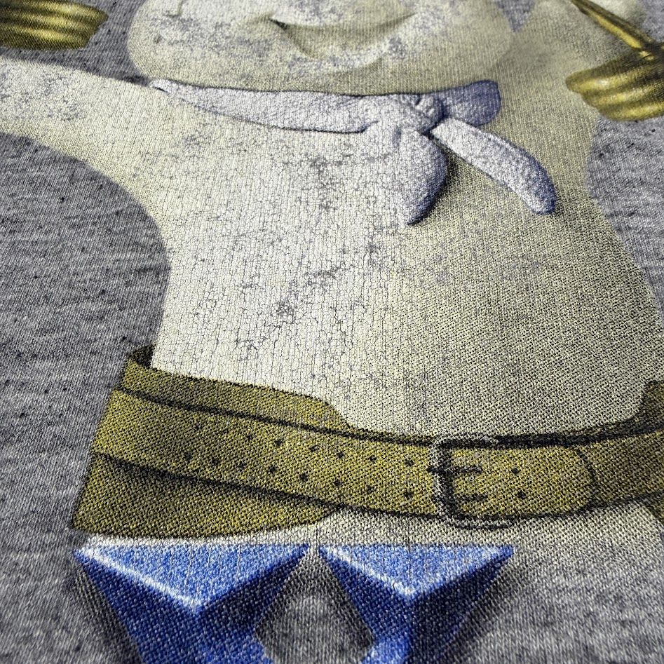 Pillsbury Doughboy Tシャツ プリントのクラックと生地の状態