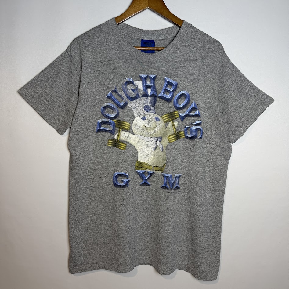 Pillsbury Doughboy Doughboy's Gym USA製 Tシャツ グレー L